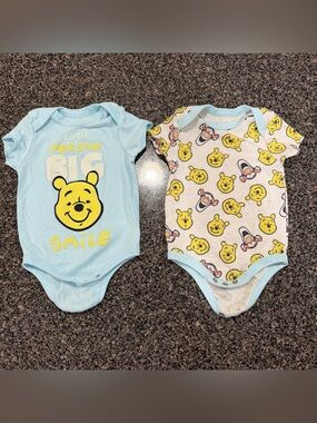 Winnie the Pooh baby onesies 2 pack